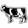 Dairy Cow Key Tag (Spot Color)
