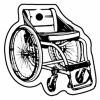 Wheelchair Key Tag - Spot Color