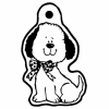 Cartoon Dog Key Tag (Spot Color)