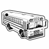 School Bus 11 Key Tag (Spot Color)