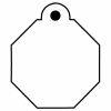 Octagon w/Tab Key Tag - Spot Color