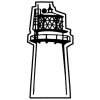 Lighthouse 1 Key Tag - Spot Color