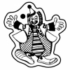 Clown Key Tag - Spot Color
