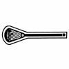 Lacrosse Racket 2 Key Tag - Spot Color