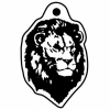 Lion Head w/Detail Key Tag (Spot Color)