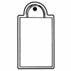 Bag w/Handle Key Tag (Spot Color)
