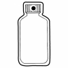 Bottle 15 w/Wide Lip Key Tag (Spot Color)