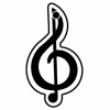 Music Symbol Key Tag (Spot Color)