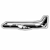 Commercial Airplane Key Tag (Spot Color)
