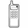 Cellular Phone 3 Key Tag - Spot Color