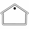 House Outline Key Tag - Spot Color