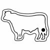Cattle/Bull Outline Key Tag (Spot Color)