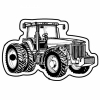 Tractor 8 Key Tag - Spot Color