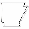 Arkansas State Shape Magnet - Full Color