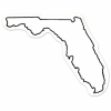 Florida State Shape Magnet - Full Color
