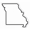 Missouri State Shape Magnet - Full Color