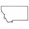 Montana State Shape Magnet - Full Color