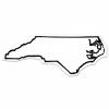 North Carolina State Shape Magnet - Full Color