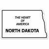 North Dakota State Shape Magnet - Full Color