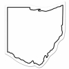 Ohio State Shape Magnet - Full Color