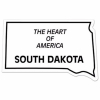 South Dakota State Shape Magnet - Full Color