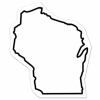 Wisconsin State Shape Magnet - Full Color