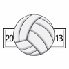 20 Mil Volleyball Schedule Magnet - Full Color