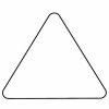 Large Triangle w/Round Corners Magnet - Full Color