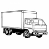 Magnet - Box Delivery Truck - Full Color