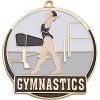 Stock Gold Enamel Sports Medals - Women's Gymnastics