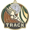Stock Gold Enamel Sports Medals - Track