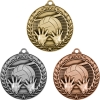 Stock Small Academic & Sports Laurel Medals - Volleyball