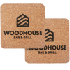 Laser Engraved Recycled 3mm Square Cork Coaster - 2 Sided, Square