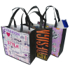 100 GSM PET Tote Bag with Black Gusset & Handles: 13