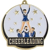 Stock Gold Enamel Sports Medals - Cheerleading