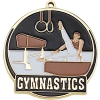 Stock Gold Enamel Sports Medals - Men's Gymnastics