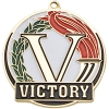 Stock Gold Enamel Sports Medals - Victory