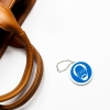 PVC Fob with Keyring or Zipper Pull - 1 3/4