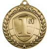 Stock Small Academic & Sports Laurel Medals - 1st Place