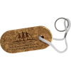 Floatie Recycled Cork Keychains: Oval