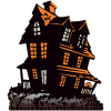 Vintage Halloween Haunted House Stand-Up