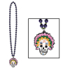 Beads w/ Day Of The Dead Medallion (36
