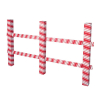3-D Candy Cane Fence Prop
