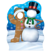 Gingerbrd Man&Snowman Phto Prop Stand-Up