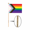 Pride Flag - Fabric with a custom 1-color pad print on the dowel