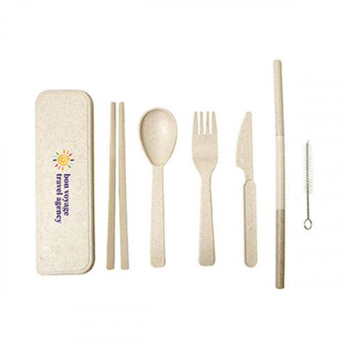 Artesia Wheat Fibre Utensil Set In A Case