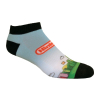 Athletic Low-Cut Sock (Black Welt, Heel, and Toe) w/DTG Printing