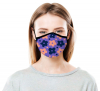 4ply Custom Printed Mask With Adjustable Ear Loop (Dye-Sublimated)