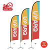 9' Premium Double-Sided Feather Flag Kit w/Ground Spike