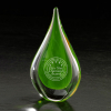 Fusion Art Glass Award W/ Black Base